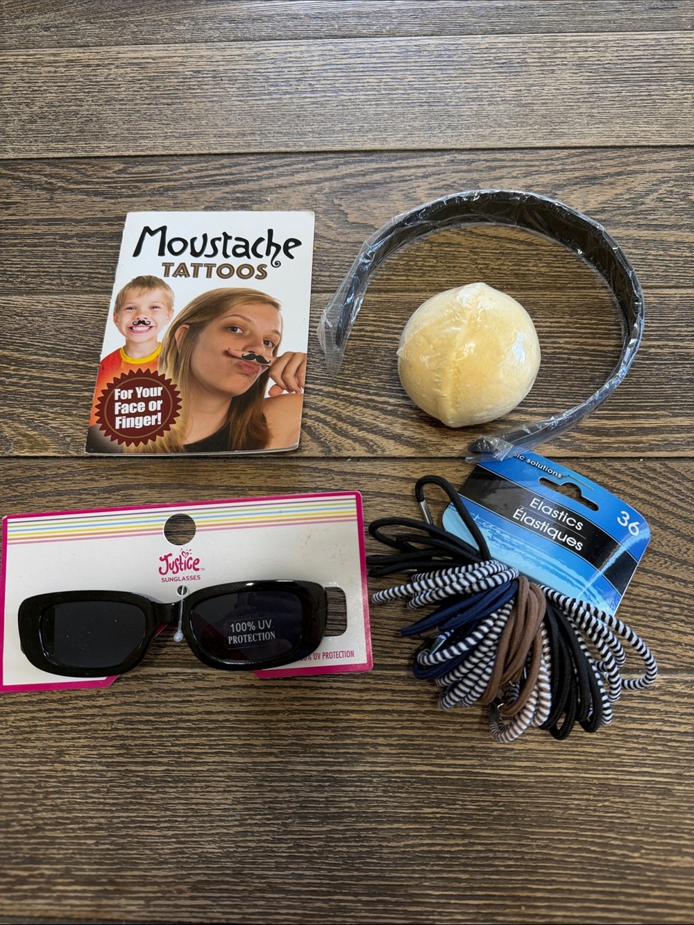 Teen/Girls Self Care gift Set Sunglasses Hair Ties Bath Bomb Head Band Tattoo